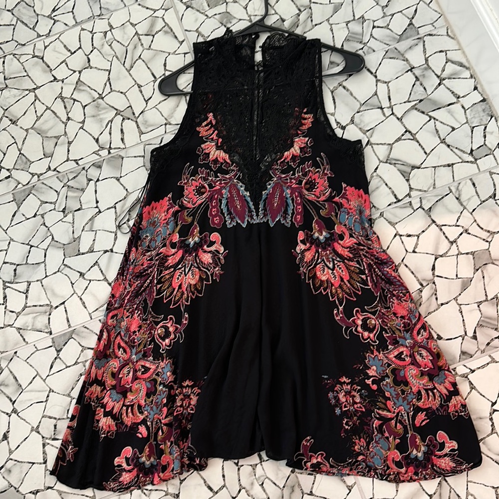 Free people lace neck top